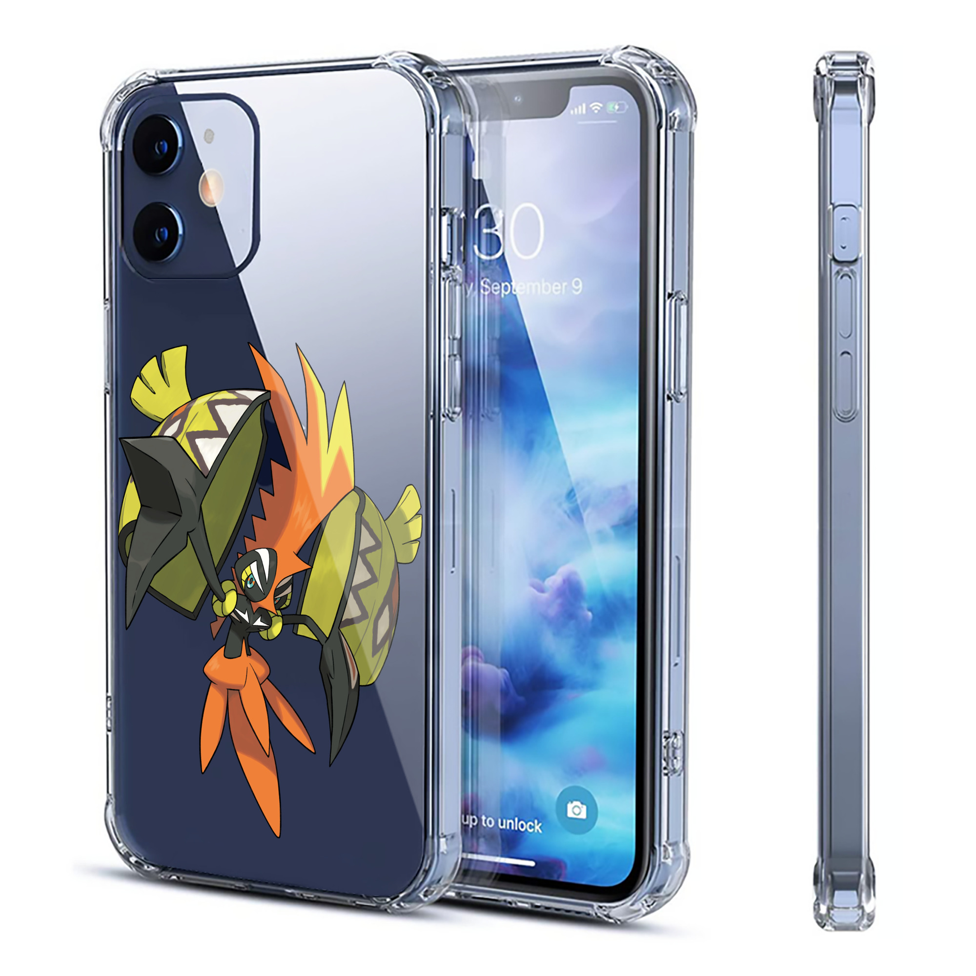 （画像用） ポケットモンスター Pokémon 【iPhone 12シリーズ対応】透明スマホケース（クリアソフトケース）